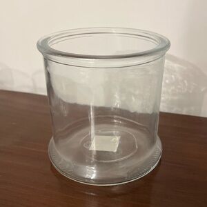 Clear Glass Candleholder